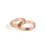 Load image into Gallery viewer, 14ct 4mm Rose Gold Stone Set Wedding Ring