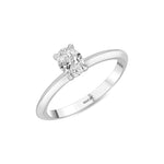 Load image into Gallery viewer, 0.50 Karat GH SI Oval Cut Diamond Ring