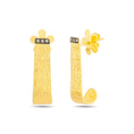 Load image into Gallery viewer, 14ct Gold Vefk Earrings
