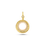 Load image into Gallery viewer, 14ct Wheat Design Frame Gold Pendant (Chain Not Included)