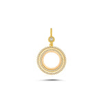 Load image into Gallery viewer, 14ct Stone Set Frame Gold Pendant (Chain Not Included)