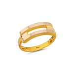 Load image into Gallery viewer, 14ct Ribbed Design Gold Ring