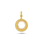 Load image into Gallery viewer, 14ct Stone Set Design Frame Gold Pendant (Chain Not Included)