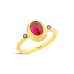 Load image into Gallery viewer, 14ct Gold Korvia Ring