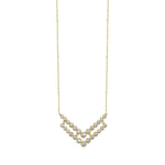 Load image into Gallery viewer, 14ct Stone Set Design Gold Necklace