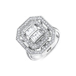 Load image into Gallery viewer, 0.90 Karat Diamond Baguette Ring