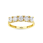Load image into Gallery viewer, Yellow Gold Five Stone Ring