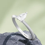 Load image into Gallery viewer, 0.50 Karat GH SI Pear Cut Diamond Ring