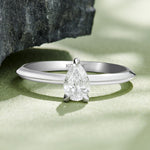 Load image into Gallery viewer, 0.50 Karat GH SI Pear Cut Diamond Ring