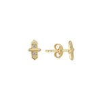 Load image into Gallery viewer, 14ct Arco Design Gold Earrings