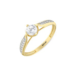 Load image into Gallery viewer, 14ct Solitaire Gold Ring