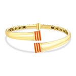 Load image into Gallery viewer, 14ct Rojas Design Gold Cuff Bracelet