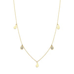 Load image into Gallery viewer, 14ct Teardrop Design Stone Set Gold Necklace