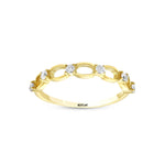 Load image into Gallery viewer, 14ct Stone Set Belt Design Gold Ring