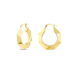 Load image into Gallery viewer, 14ct Nook Design Gold Earrings