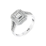 Load image into Gallery viewer, 0.41 Karat FG SI Diamond Baguette Ring