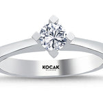 Load image into Gallery viewer, 0.39 Karat GH SI Solitaire Diamond Ring