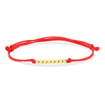 Load image into Gallery viewer, 14ct Forever Dorika Gold Kirmizi Cord Bracelet