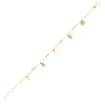 Load image into Gallery viewer, 14ct Turuncu Colour Dome Design Gold Bracelet