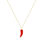 Load image into Gallery viewer, 14ct Chili Design Gold Necklace