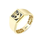 Load image into Gallery viewer, 14ct Çapa Design Gold Men's Ring