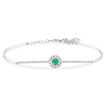 Load image into Gallery viewer, 0.46 Karat Emerald Diamond Bracelet