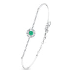 Load image into Gallery viewer, 0.46 Karat Emerald Diamond Bracelet