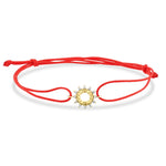 Load image into Gallery viewer, 14ct Stone Set Design Gunes Gold Cord Bracelet