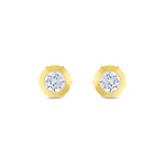 Load image into Gallery viewer, 14ct Solitaire Yellow Gold Earrings