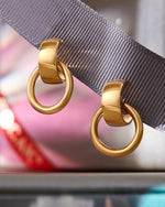 Load image into Gallery viewer, 14ct Albero Design Gold Earrings