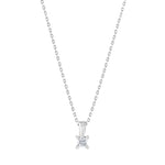 Load image into Gallery viewer, 0.10 Karat EF SI Solitaire Diamond Necklace