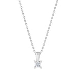 Load image into Gallery viewer, 0.10 Karat EF SI Solitaire Diamond Necklace