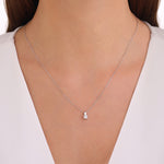 Load image into Gallery viewer, 0.21 Karat EF SI Solitaire Diamond Necklace