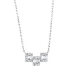 Load image into Gallery viewer, 0.35 Karat Baguette Design Diamond Necklace