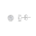 Load image into Gallery viewer, 1.01 Karat FG SI Solitaire Diamond Earrings