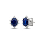 Load image into Gallery viewer, 1.72 Karat Sapphire Diamond Design Earrings