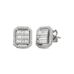 Load image into Gallery viewer, 0.57 Karat Diamond Baguette Earrings