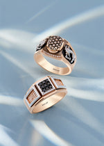 Load image into Gallery viewer, 0.41 Karat Diamond Design Men's Ring