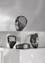 Load image into Gallery viewer, 0.20 Karat Diamond Design Men's Ring