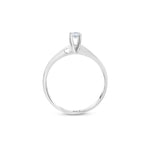 Load image into Gallery viewer, 0.10 Karat Heart Detail Besties Solitaire Diamond Ring