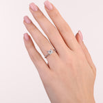 Load image into Gallery viewer, 0.70 Karat Heart Detail Besties Solitaire Diamond Ring