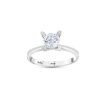 Load image into Gallery viewer, 0.80 Karat Heart Detail Besties Solitaire Diamond Ring