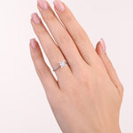 Load image into Gallery viewer, 0.80 Karat Heart Detail Besties Solitaire Diamond Ring