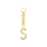 Load image into Gallery viewer, 14ct Festie Letter Design Gold Charm Pendant (Chain Not Included)