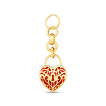 Load image into Gallery viewer, 14ct Festie Red Heart Design Gold Charm Pendant (Chain Not Included)