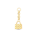 Load image into Gallery viewer, 14ct Festie Patterned Design Handbag Gold Charm Pendant (Chain Not Included)