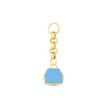 Load image into Gallery viewer, 14ct Festie Blue Design Gold Charm Pendant (Chain Not Included)