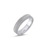 Load image into Gallery viewer, 14ct 4,5mm White Gold Stone Set Wedding Ring