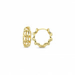 Load image into Gallery viewer, 14ct Gurmet Design Hoop Gold Earrings
