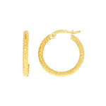 Load image into Gallery viewer, 14ct Isiltili Design Hoop Gold Earrings
